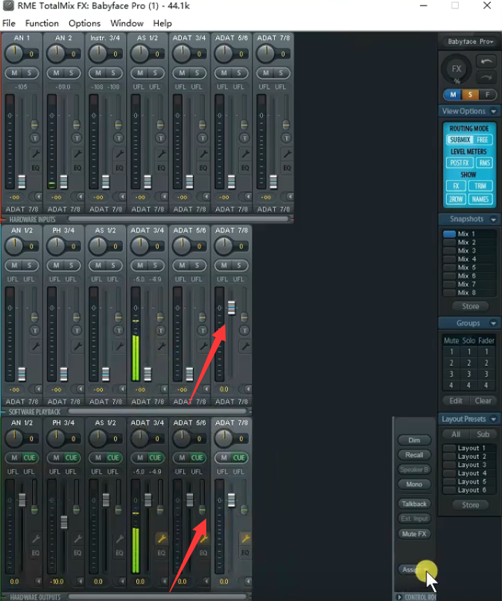 图片[5]-RME娃娃脸驱动/直播跳线示意图-小七音频资源网
